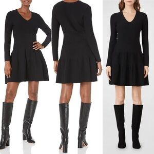 Shoshanna Cierra Tiered Ribbed Mini Dress Small